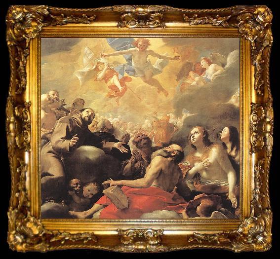 framed  PRETI, Mattia Christ in Glory afg, ta009-2